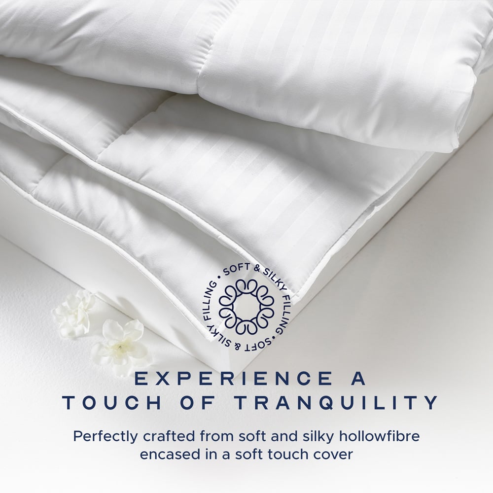 Snuggledown Single White Scandinavian Hollowfibre Duvet  10.5 Tog Image 4