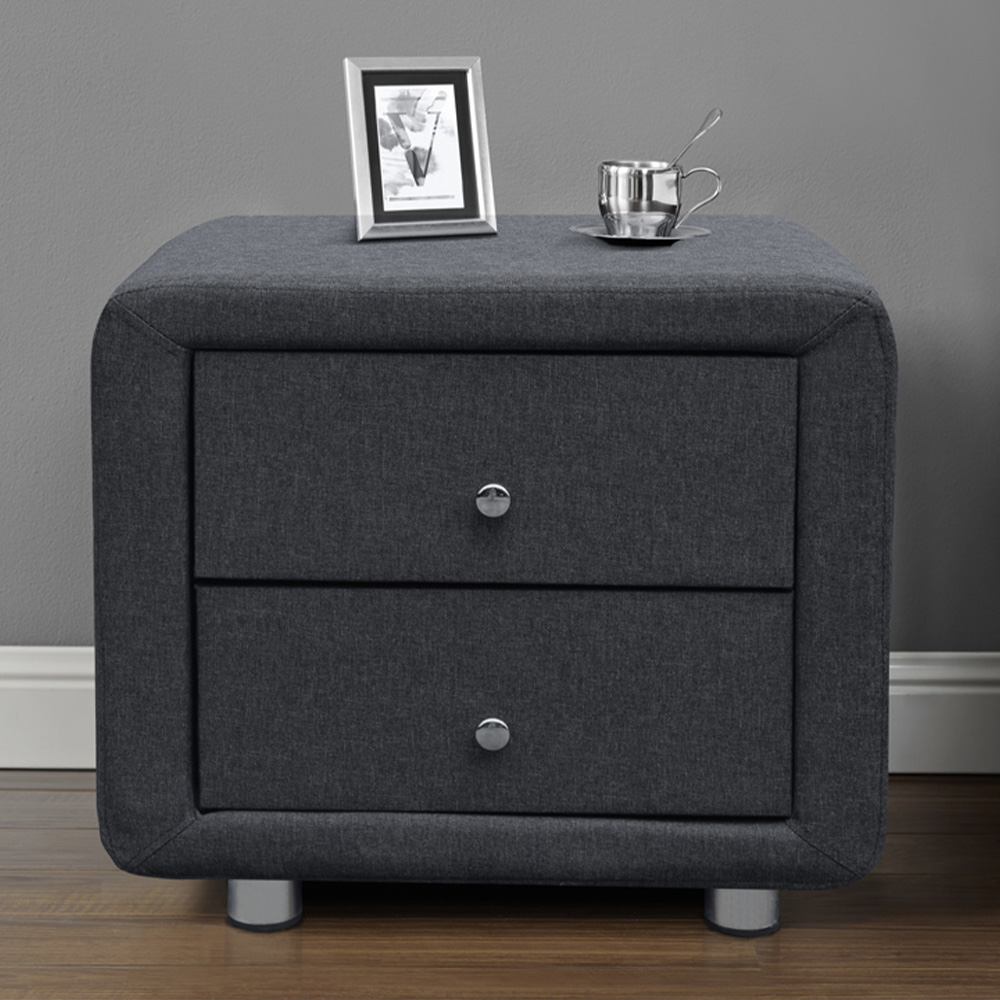 Brooklyn Grey Linen 4 Piece Bedroom Furniture Set Image 3