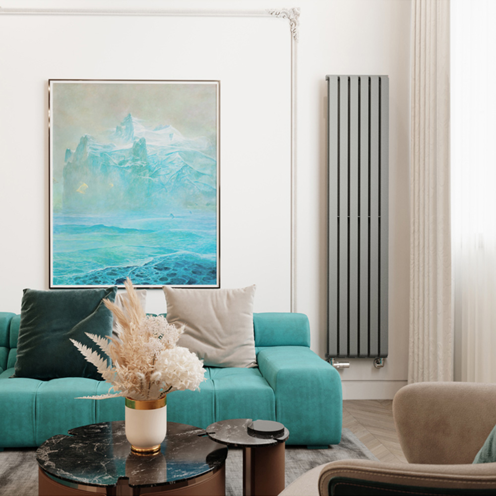 Terma Warp Room 3870 BTU Salt n Pepper Radiator 1800 x 395mm Image 7