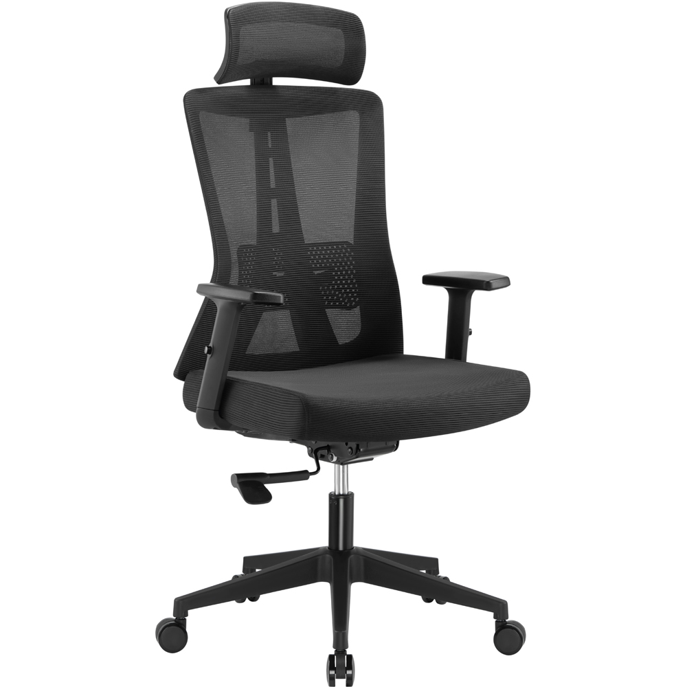 TTAP Oxford Plus Black Mesh Swivel Office Chair Image 2