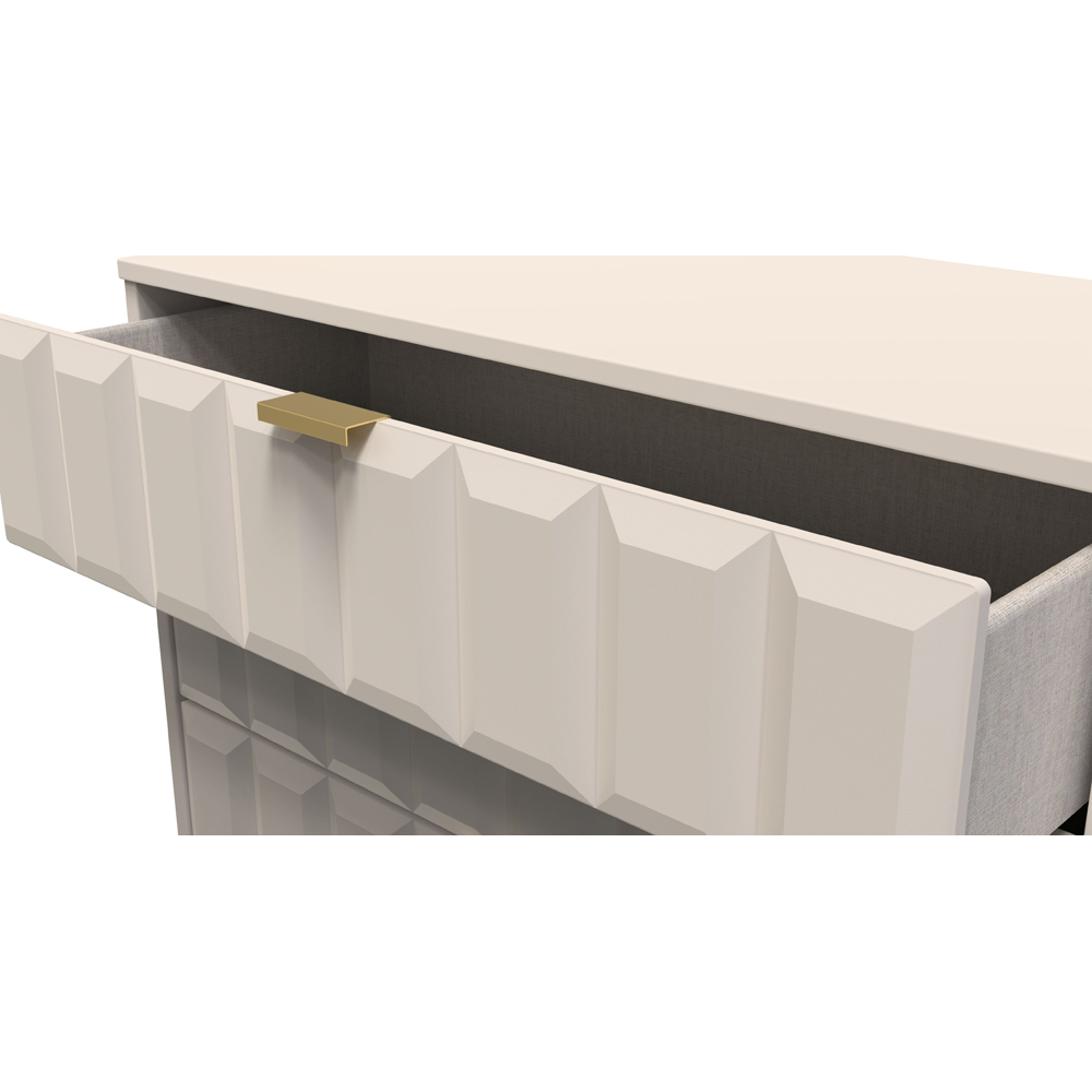 Crowndale Cube 3 Drawer Matt Kashmir Chest of Drawers Ready Assembled Image 6