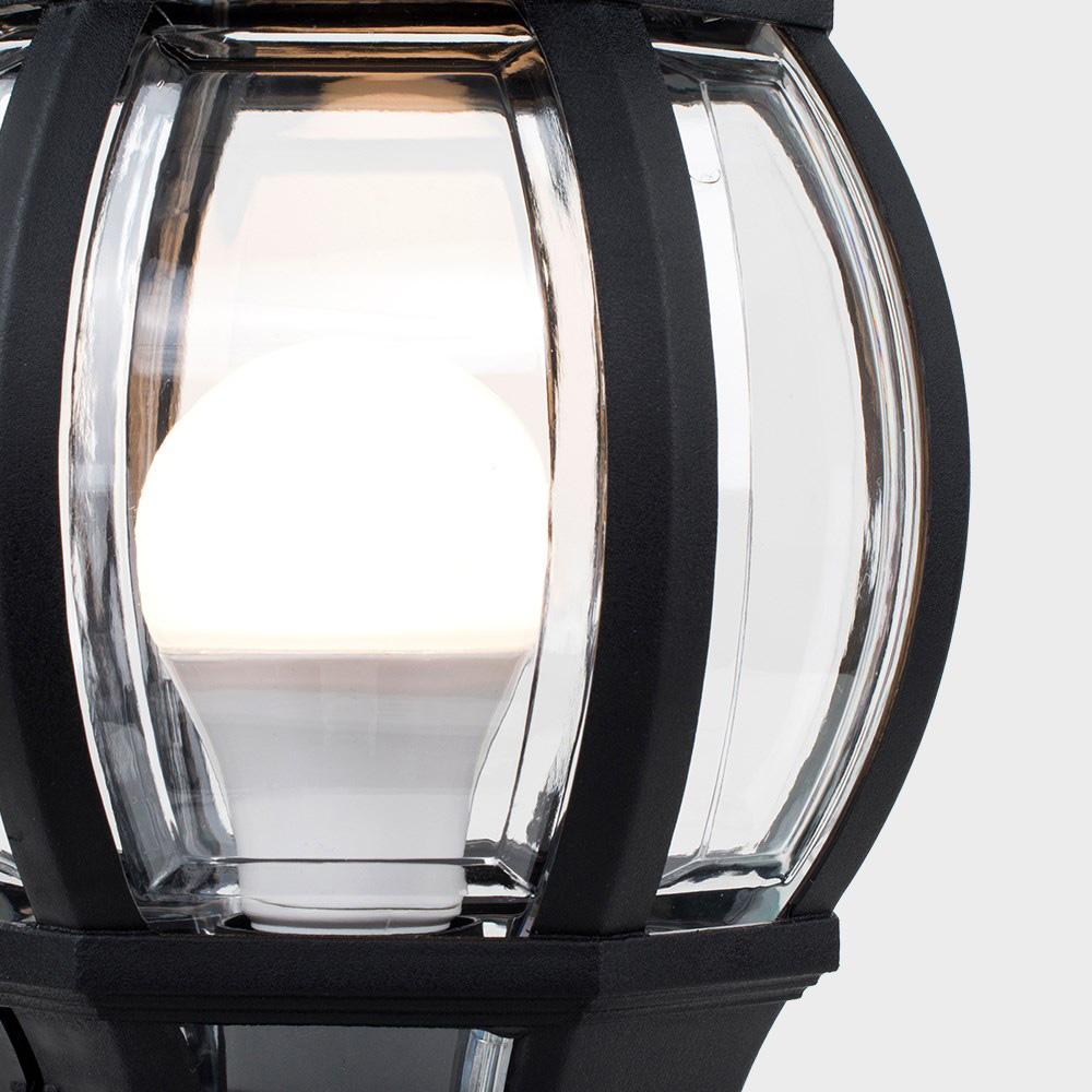 ValueLights Windsor Black Outdoor Post Topper Light Image 4