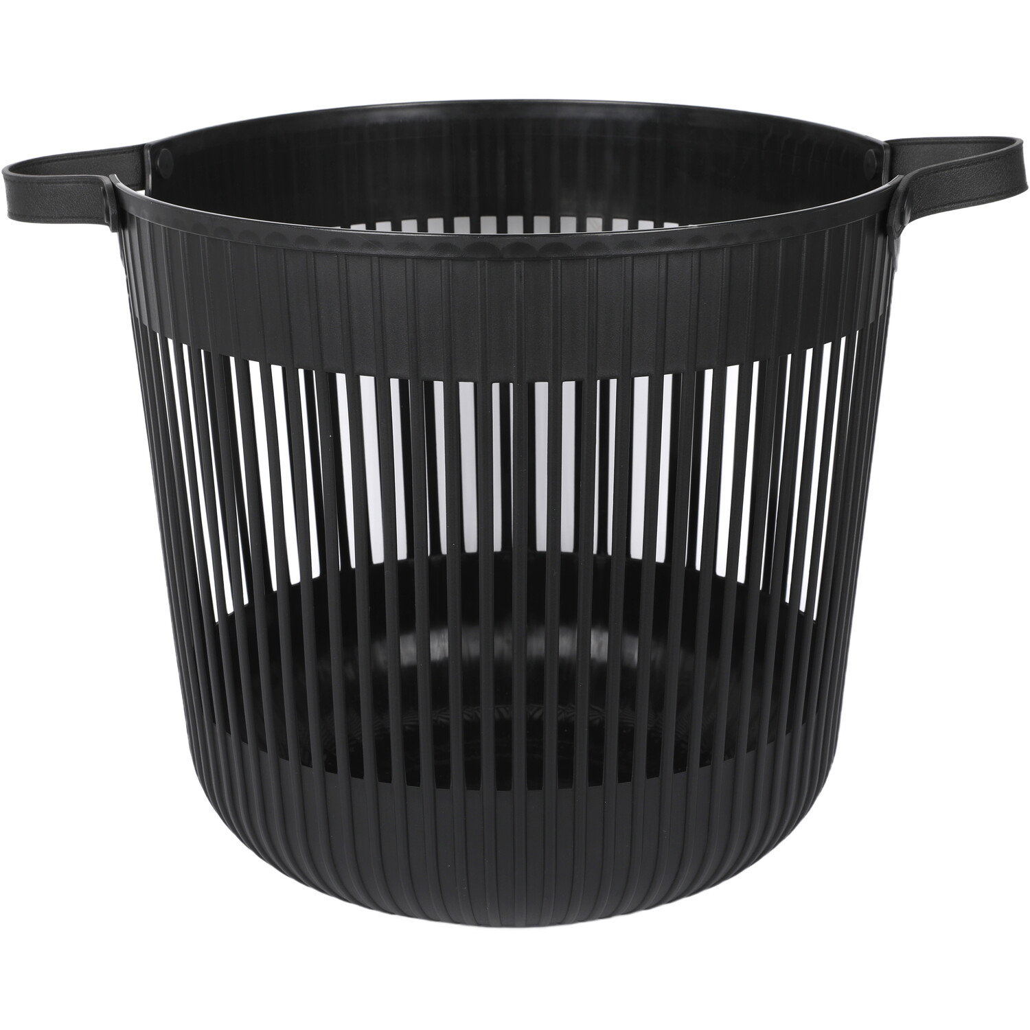 Malmo Round Storage Basket - Black or Cream Image 1