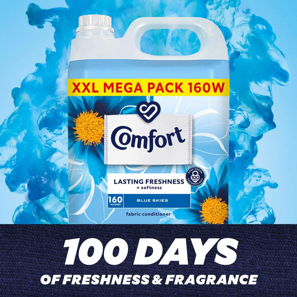 Comfort Blue Skies Fabric Conditioner 160 Washes XXL Mega Pack Image 4