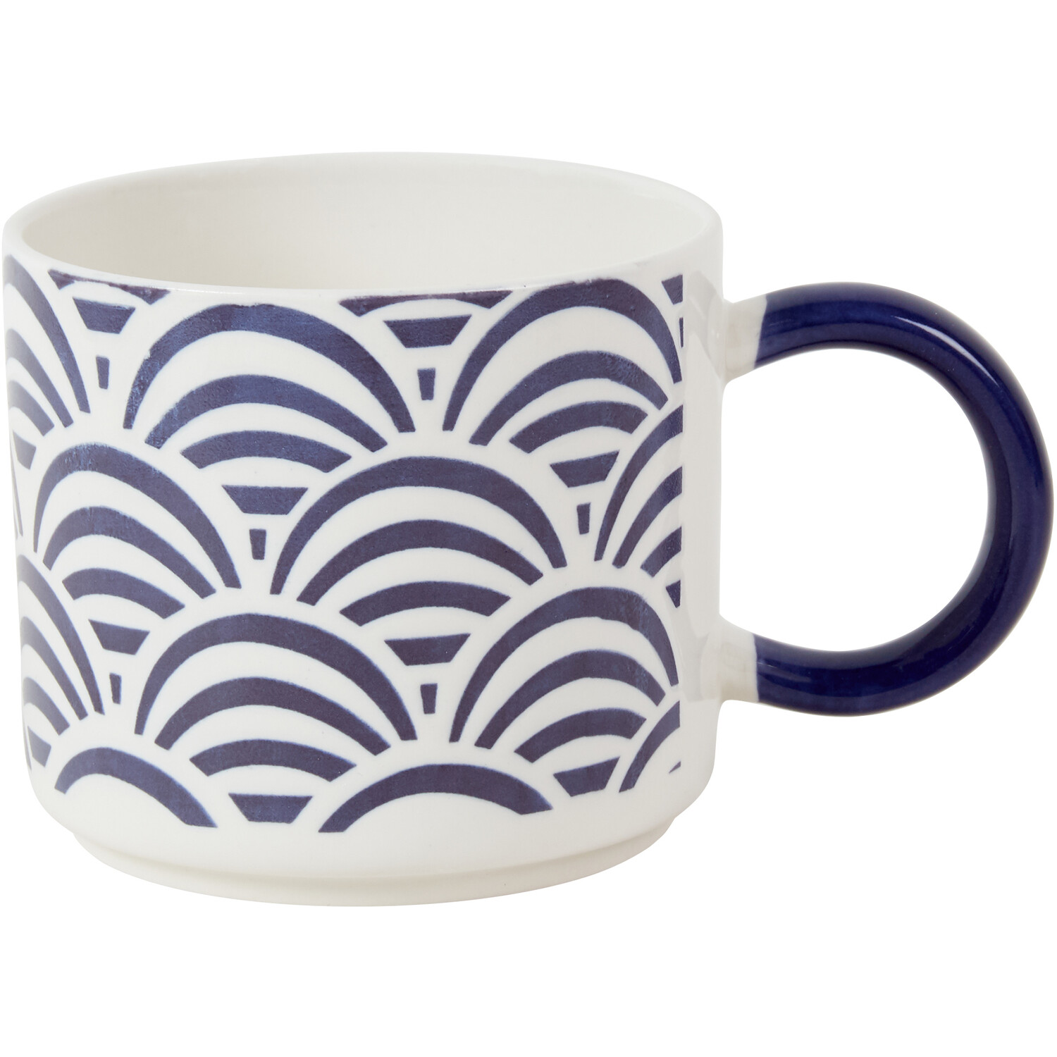 Coloured Handle Mug - Blue Image 2