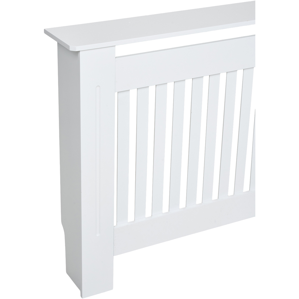 Living and Home White Slatted Radiator Cover 152 x 83cm Image 4