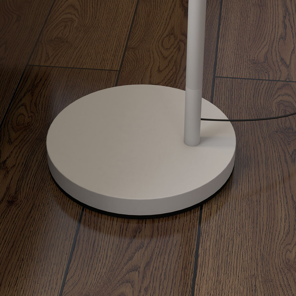 Portland Grey 350 Degree Rotating Floor Lamp with LED Bulb Image 4