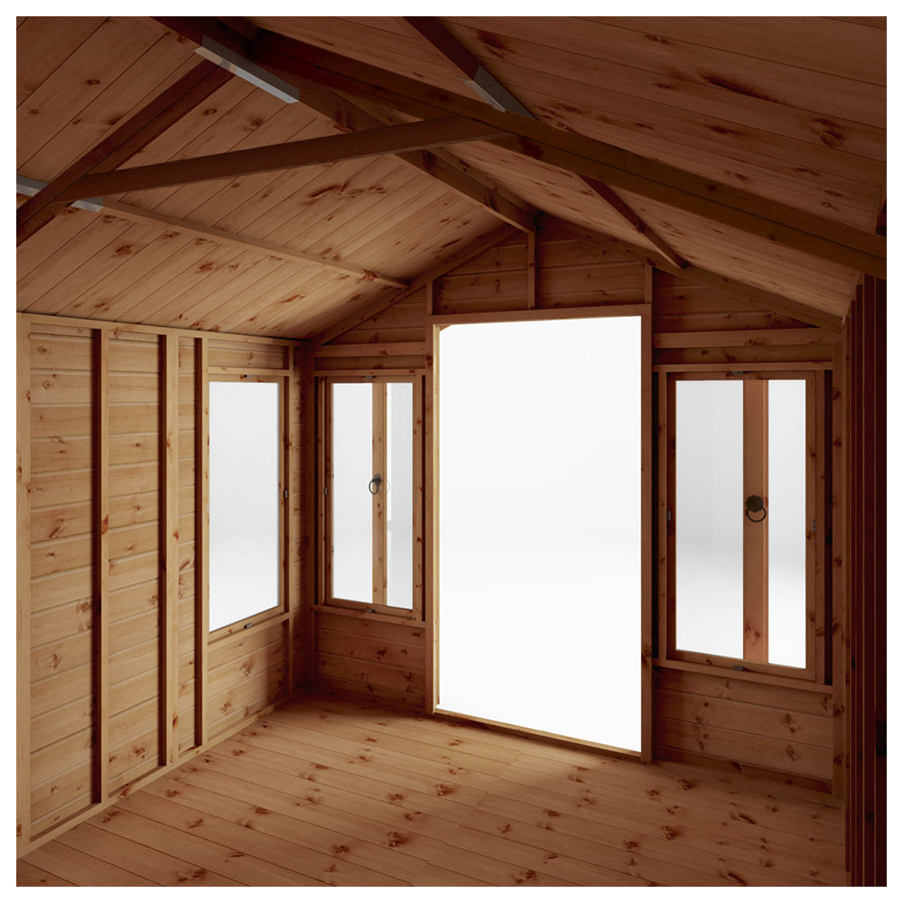 Mercia 10 x 8ft Double Door Premium Sussex Traditional Summerhouse Image 4