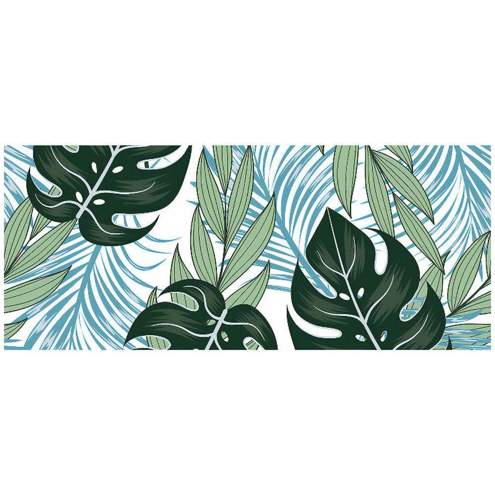 Warren Reed Designer Tropical Bright Plants Glass Bathroom Splashback 25 x 60cm Image 2