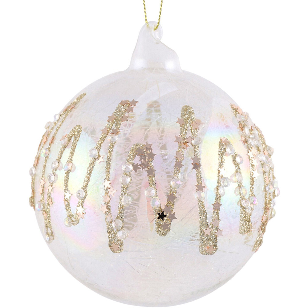 Clear Champagne Glitter Bauble - Champagne Image 2