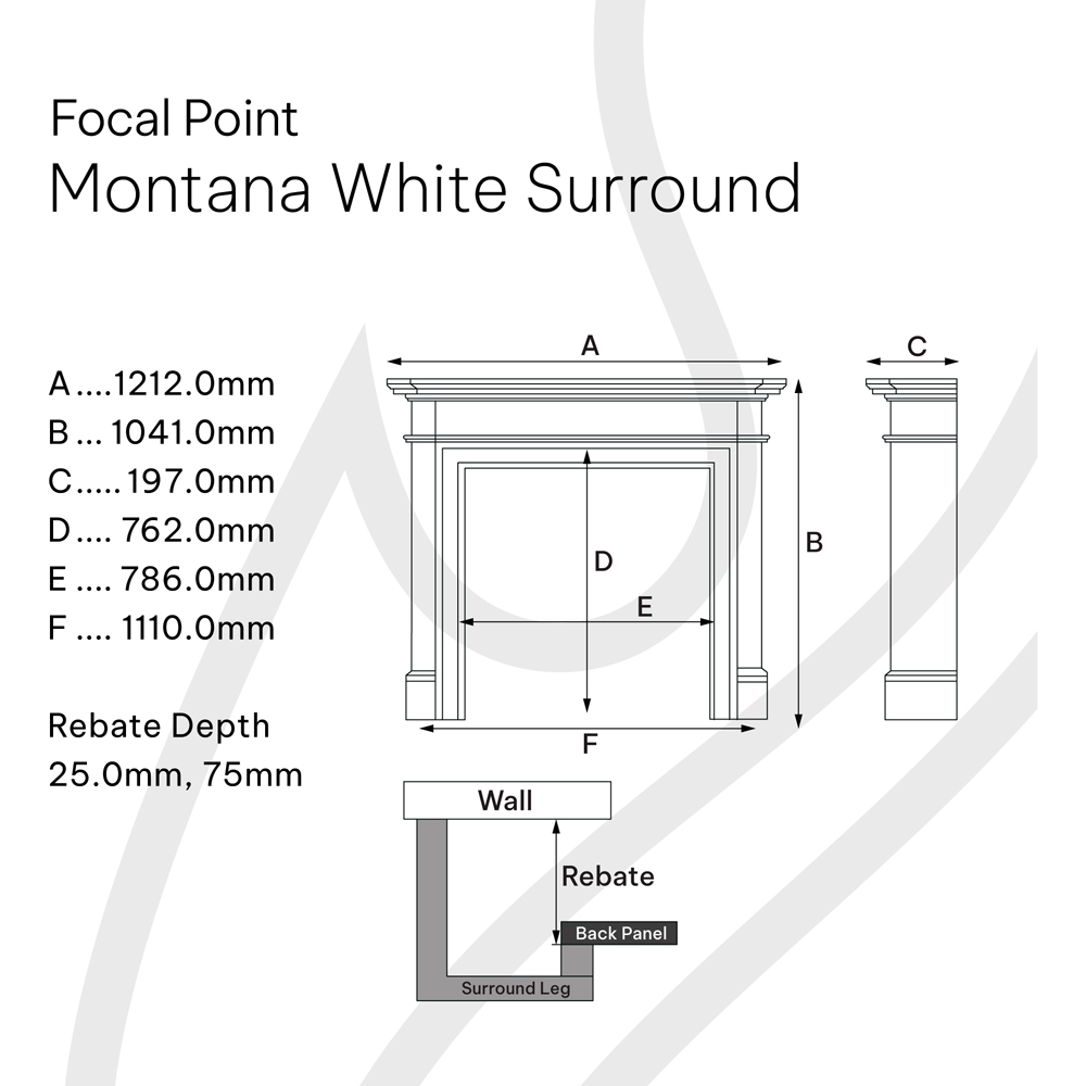 Focal Point Montana White Surround Suite Image 5