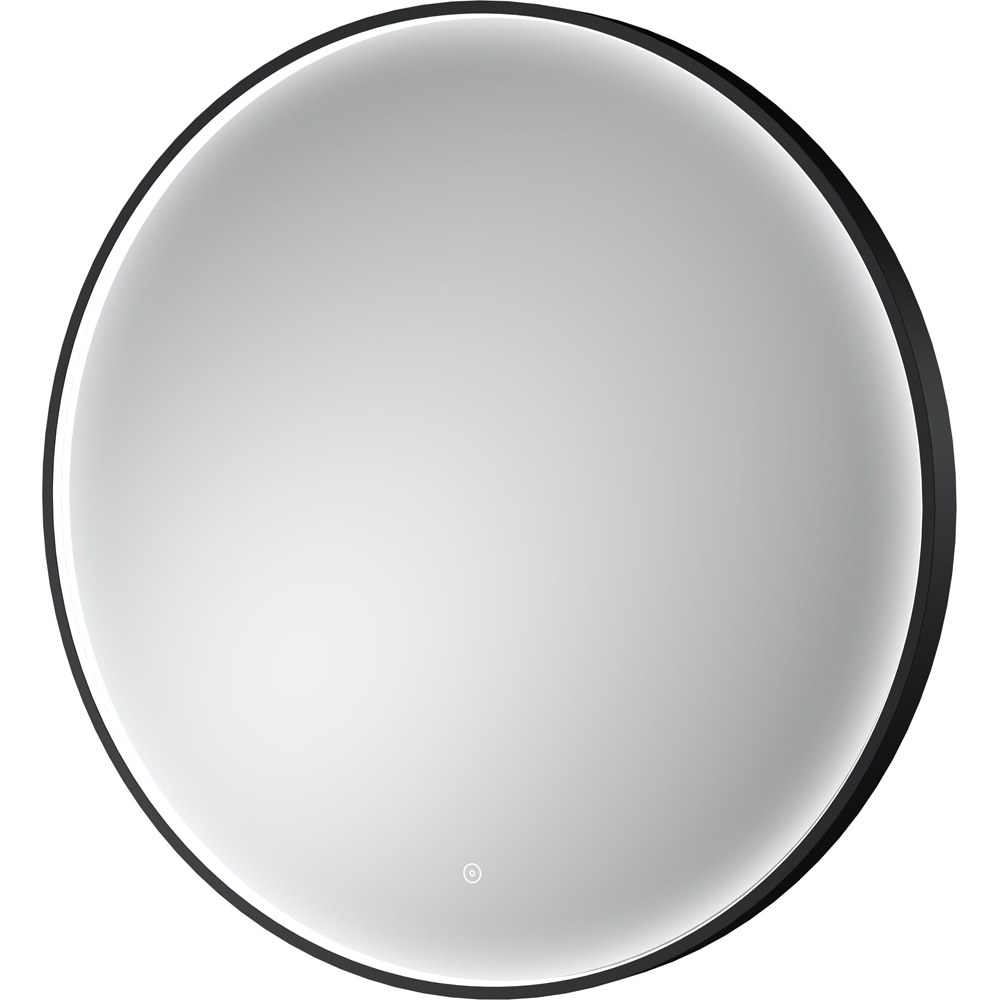 nuie Black Framed LED Touch Sensor Mirror 800mm Image 1