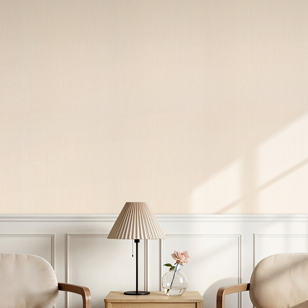 Living and Home Light Beige 3D Embossed Non-Woven Wallpaper Roll 950 x 53cm Image 7