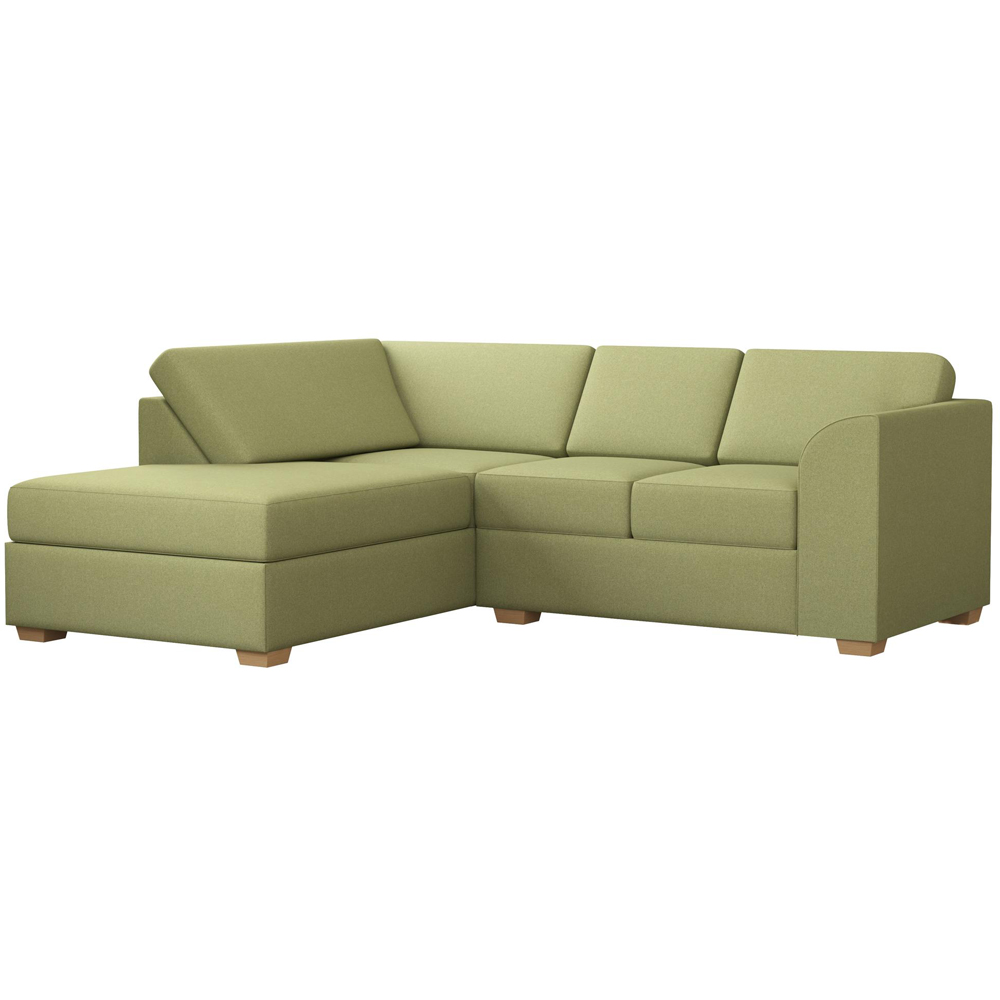 Modo 3 Seater Venice Olive Left Hand Fixed Back L-Shape Corner Sofa Image 2