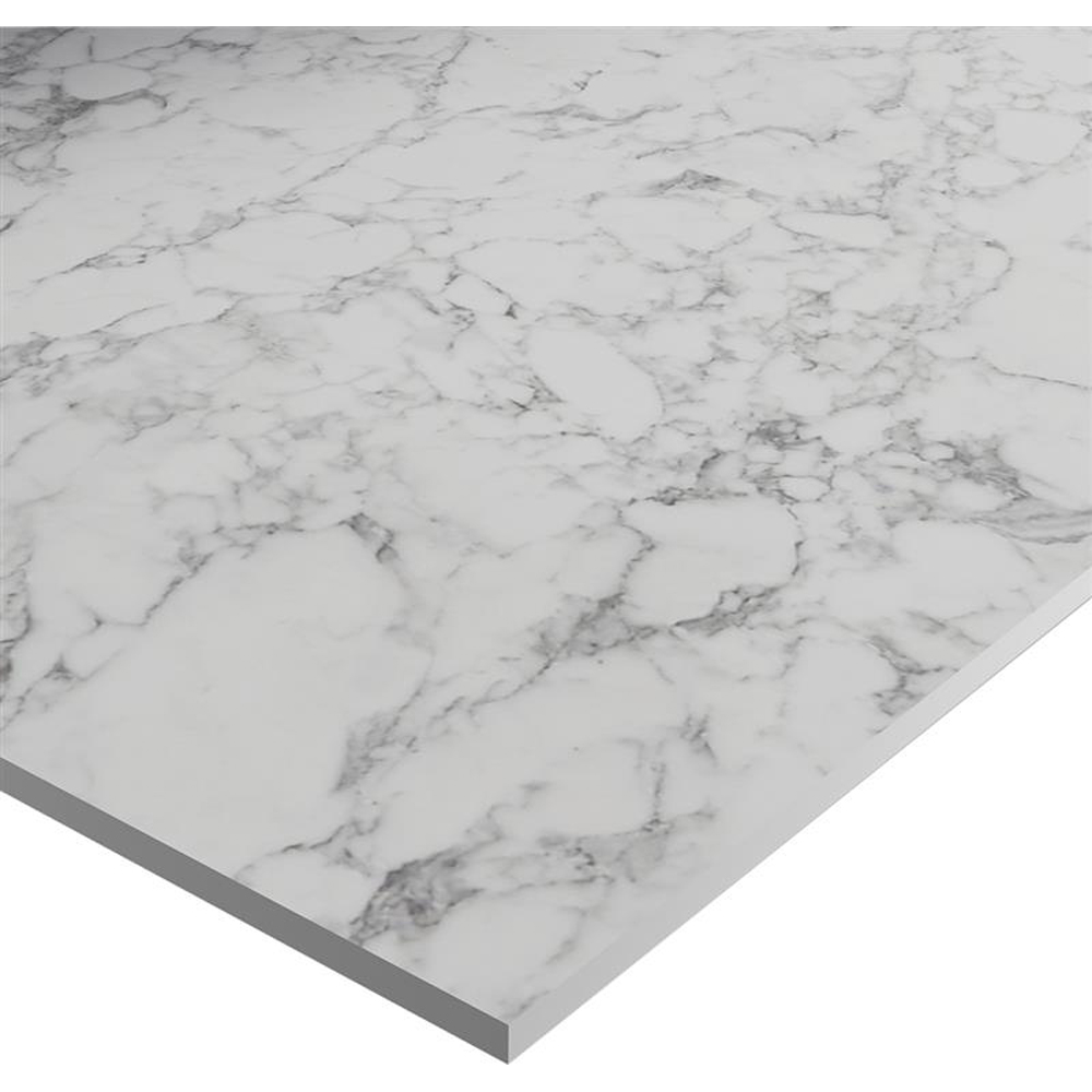 Zenith Marmo Bianco Laminate Kitchen Breakfast Bar 3000 x 950 x 12.5mm Image 3