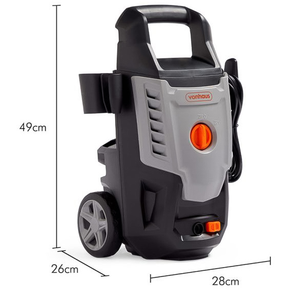 VonHaus 3500263 Grey Pressure Washer 1600W Image 9