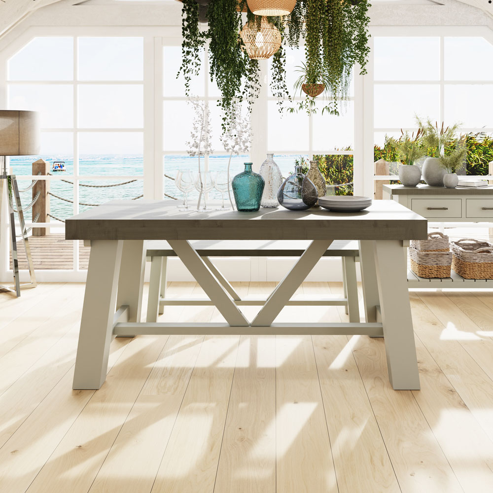 FWStyle Purbeck Truffle Dining Table Image 6