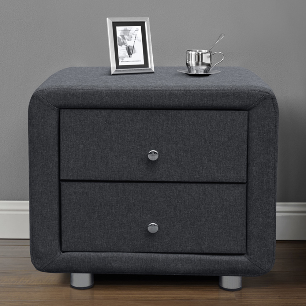 Brooklyn Grey Linen 4 Piece Bedroom Furniture Set Image 3