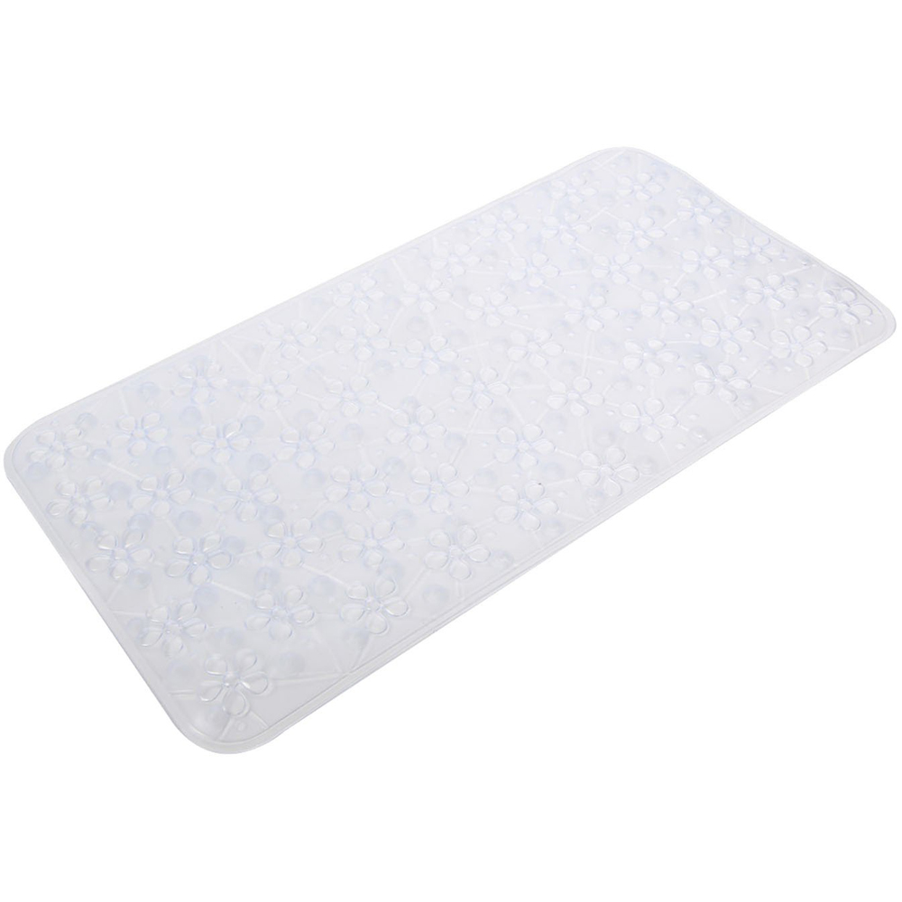 Daisy PVC Bath Mat Transparent Image