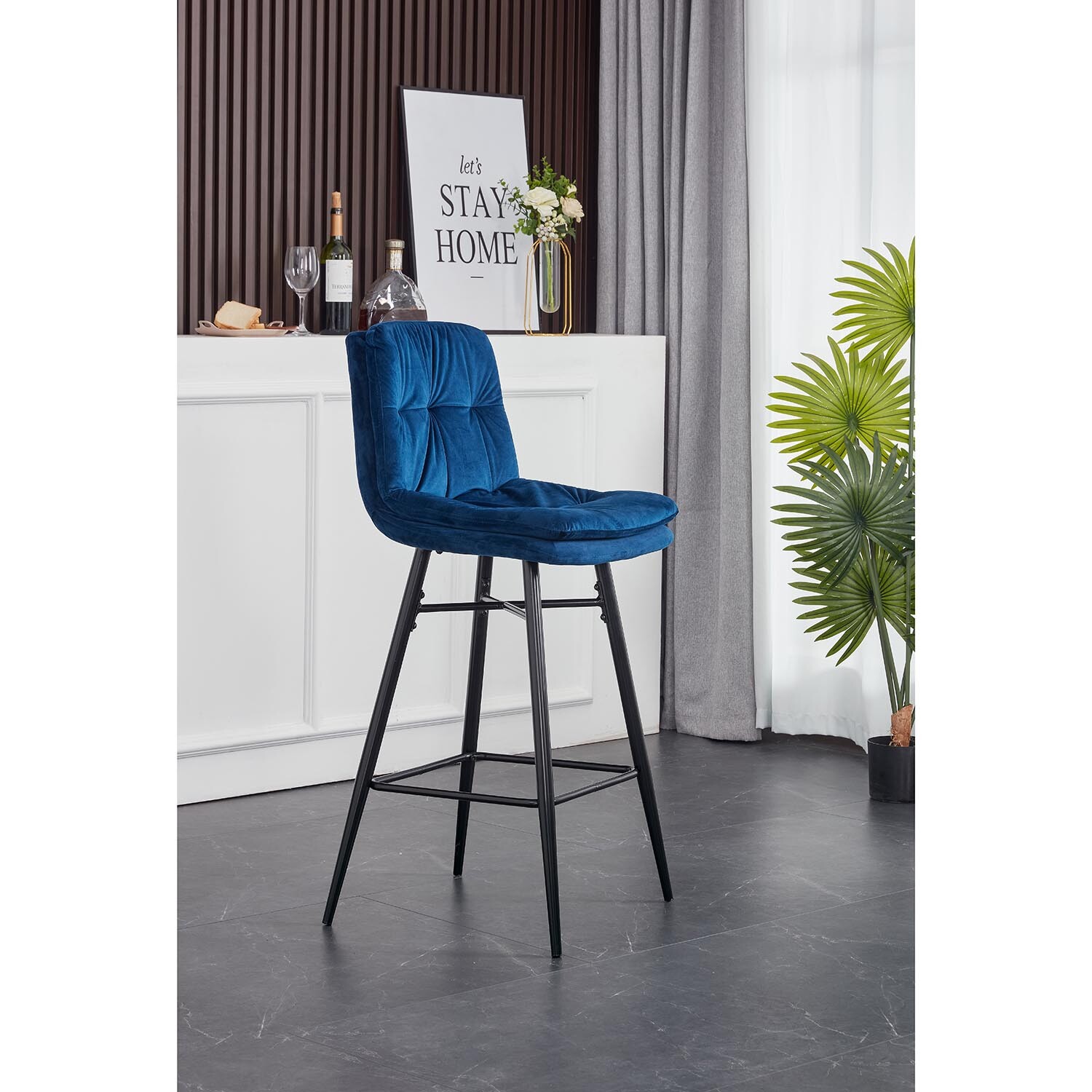 Florence Navy Bar Stool Image 8
