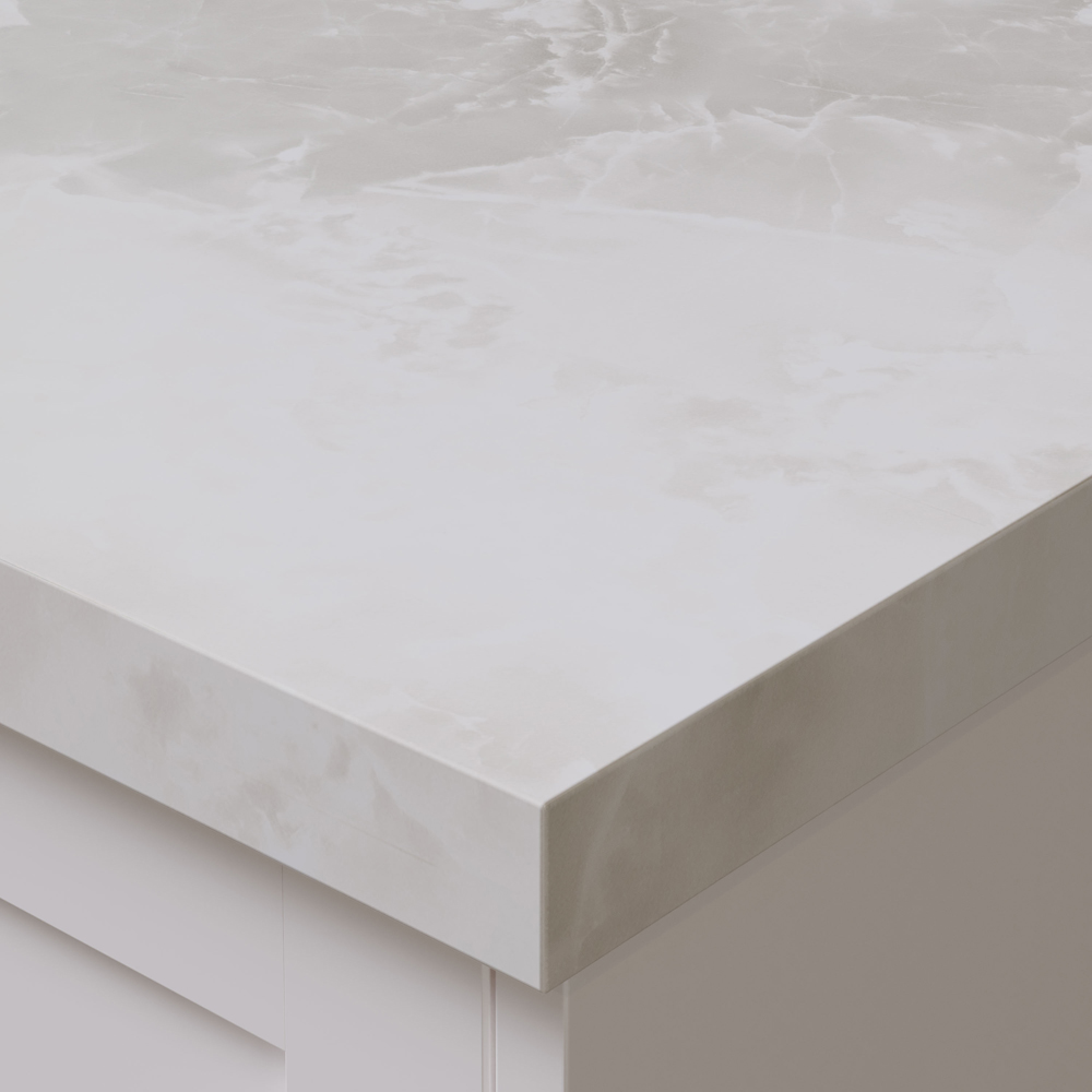 Omega Terzo Stone Effect Laminate Square Edge Kitchen Worktop 3000 x 620 x 38mm Image 3