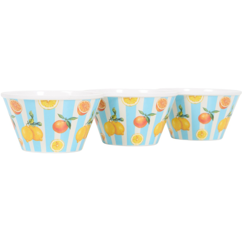 La Bella Vita 3 Bowl Tray Blue Image 2
