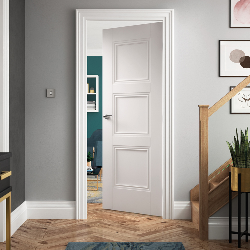 JB Kind Catton White Primed Internal Door 1981 x 610mm Image 2