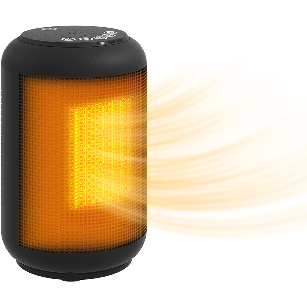 HOMCOM Black Ceramic Electric Fan Space Heater 1500W Image 3