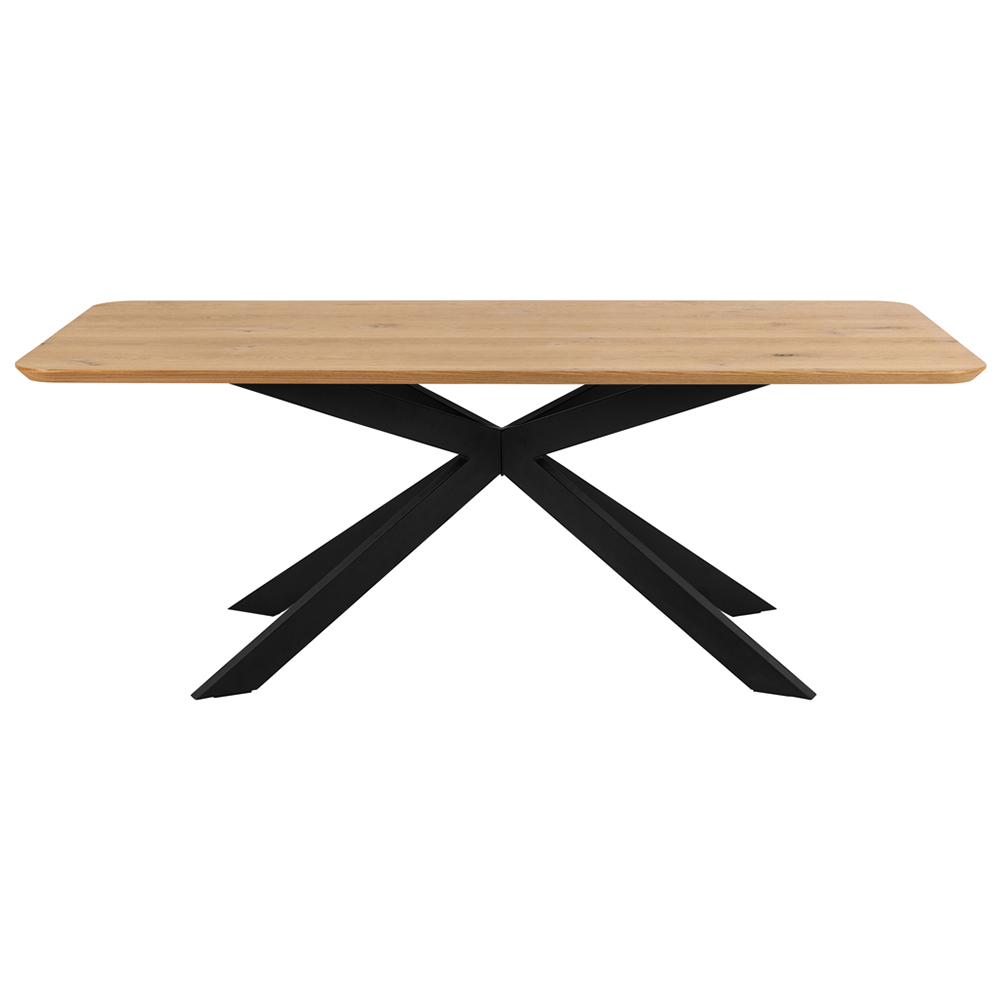 Florence Irwine 6 Seater Dining Table Matt Oak Image 2