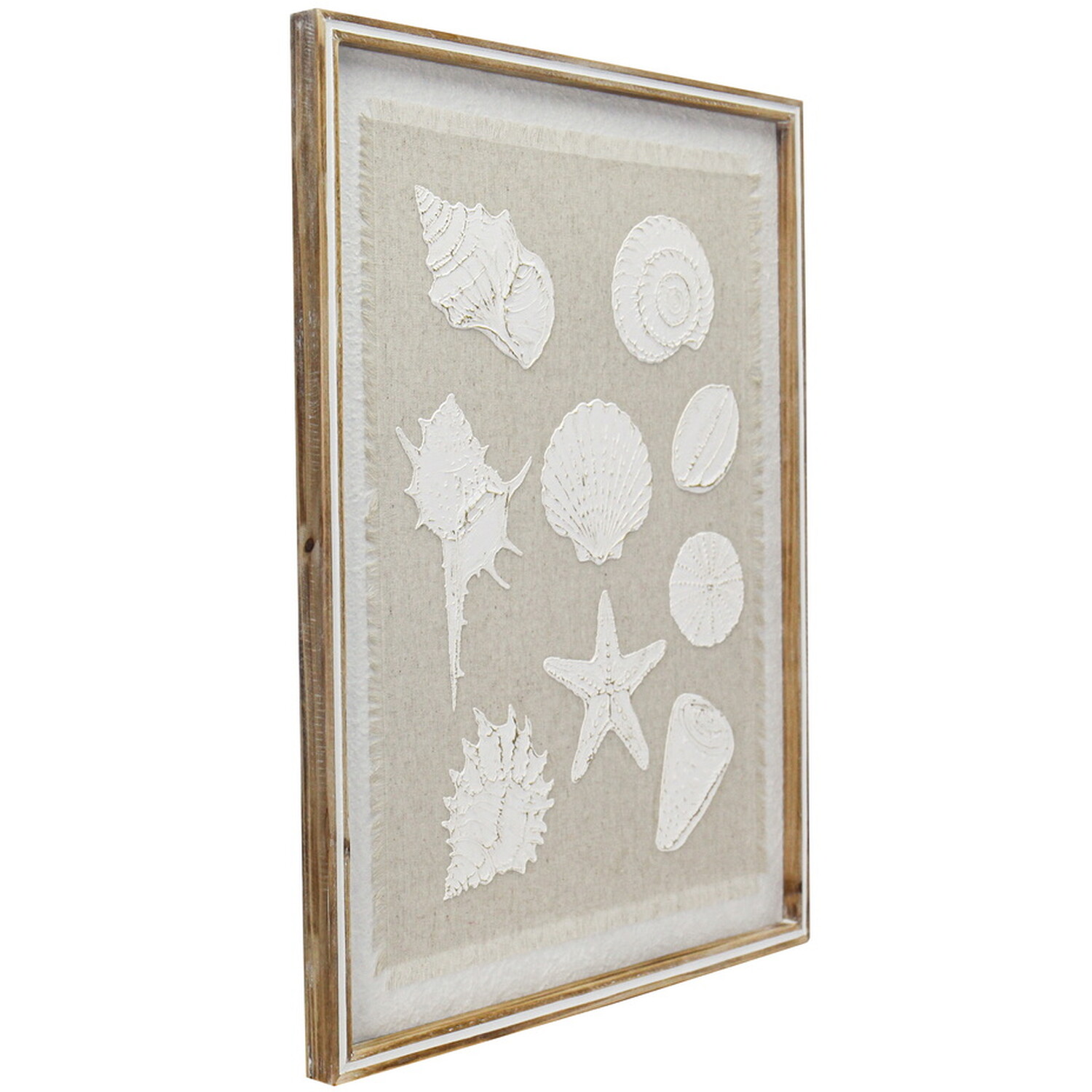 Embossed Seashell Framed Wall Art Image 6
