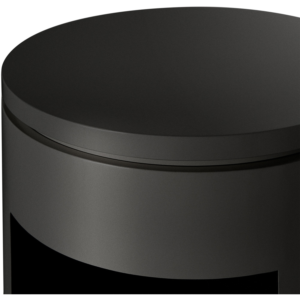 Sureflame Barilo Matte Black Bio Ethanol Stove with Log Storage 3000W Image 4