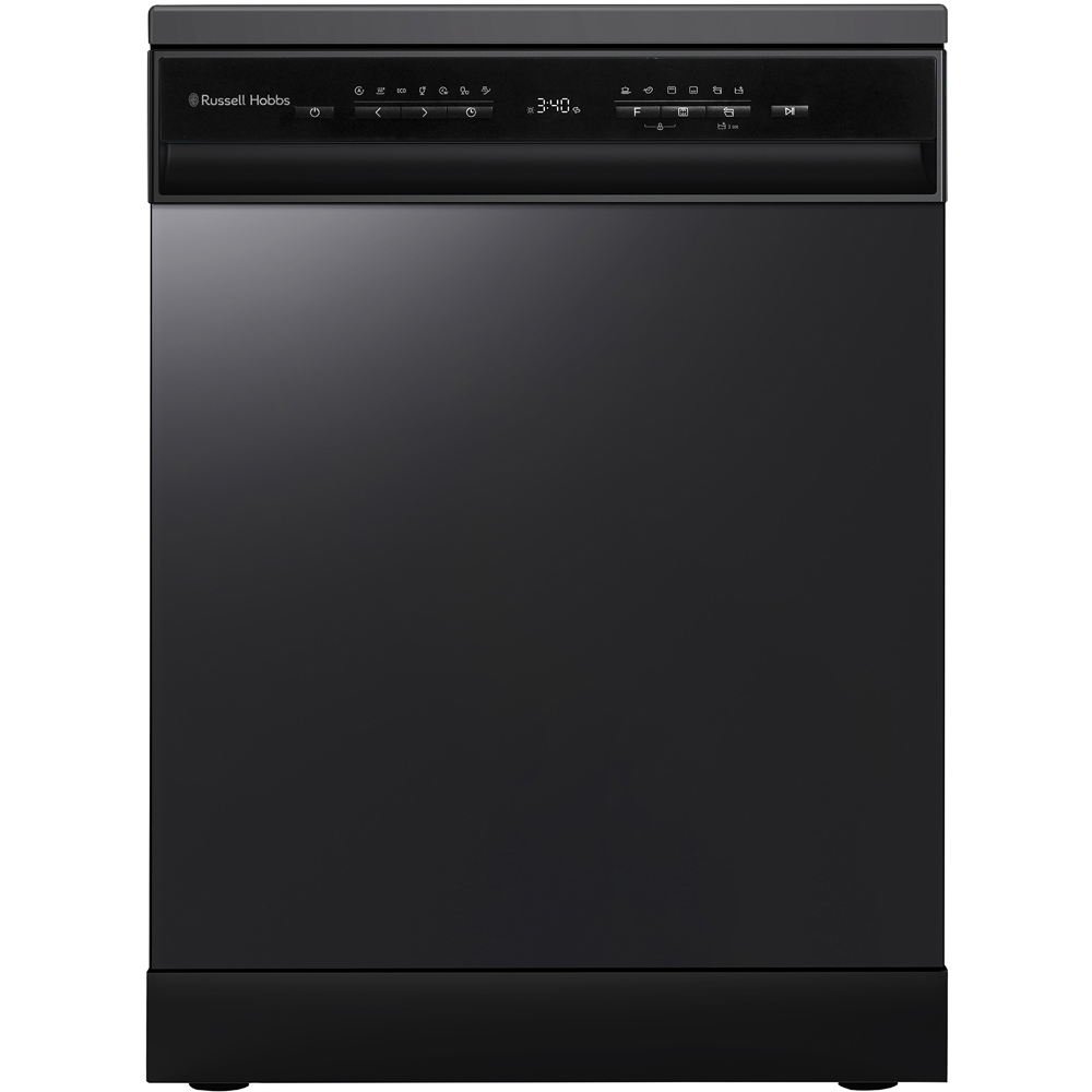 Russell Hobbs RH60DW10C1B Black Freestanding Dishwasher with 8 Wash Program Image 2