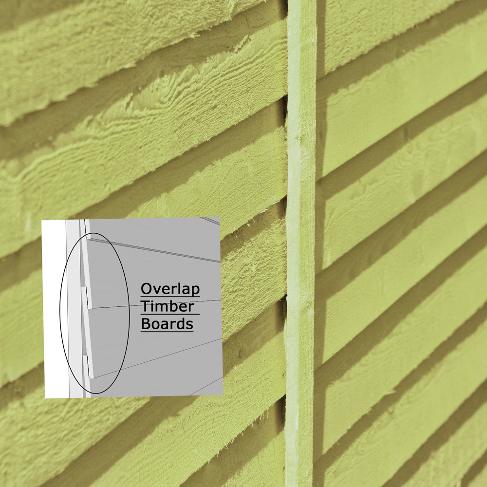 Shire 7 x 5ft Overlap Apex Garden Shed Image 5