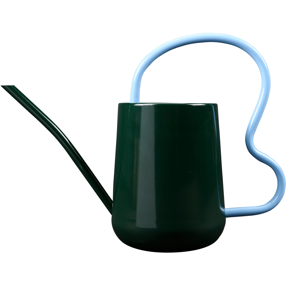 Burgon & Ball Dark Green Galvanised Steel Indoor Watering Can with Scalloped Handle 1.2L Image 3