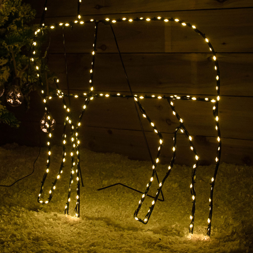 Samuel Alexander 292 Warm White LED Light Up Christmas Standing Reindeer 2.6ft Image 5