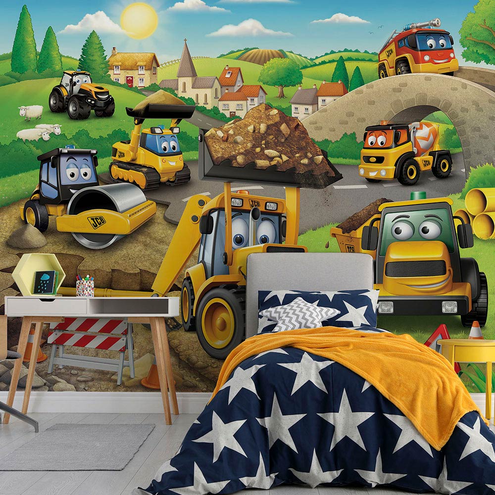 Walltastic My First JCB Wall Mural Image 1