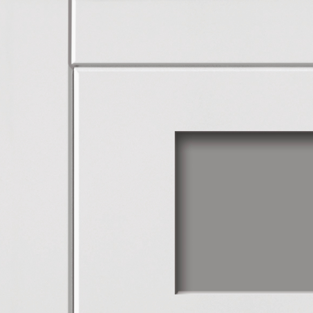 JB Kind Modern Moulded Quattro White Glazed Primed Internal Door 1981 x 762mm Image 3