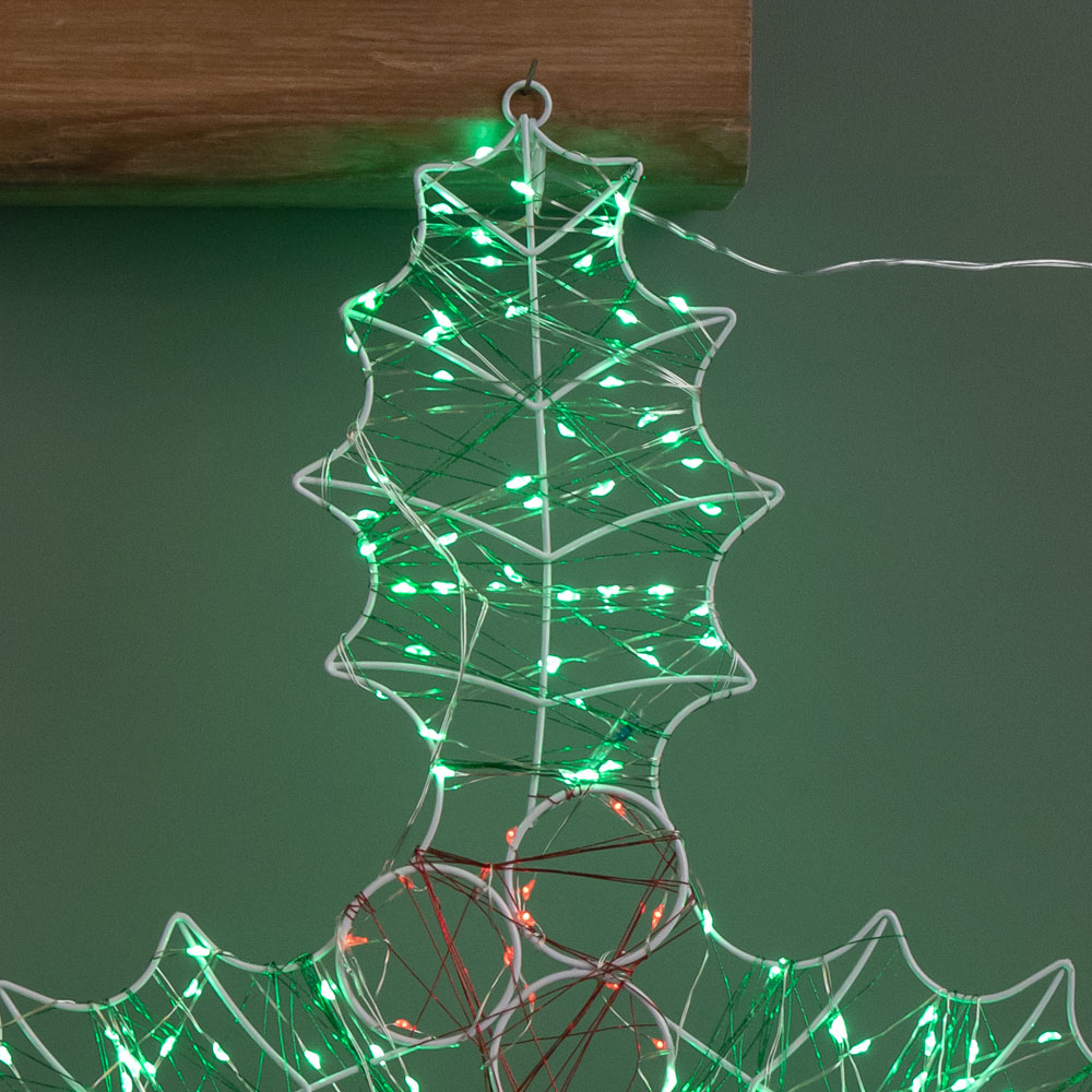 Samuel Alexander 165 LED Holly and Berries Dewdrop Silhouette Christmas Decoration 42 x 44cm Image 8