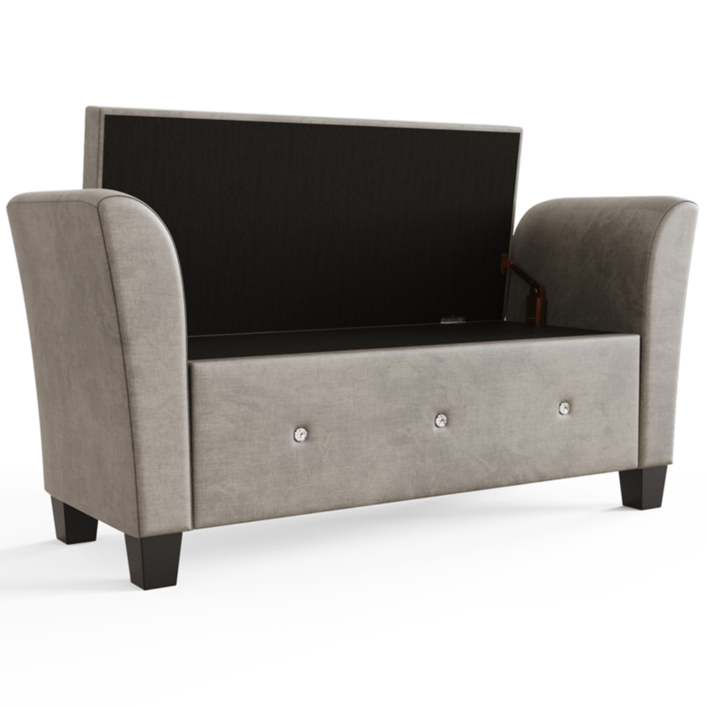 GFW Verona Silver Diamante Window Seat Image 4