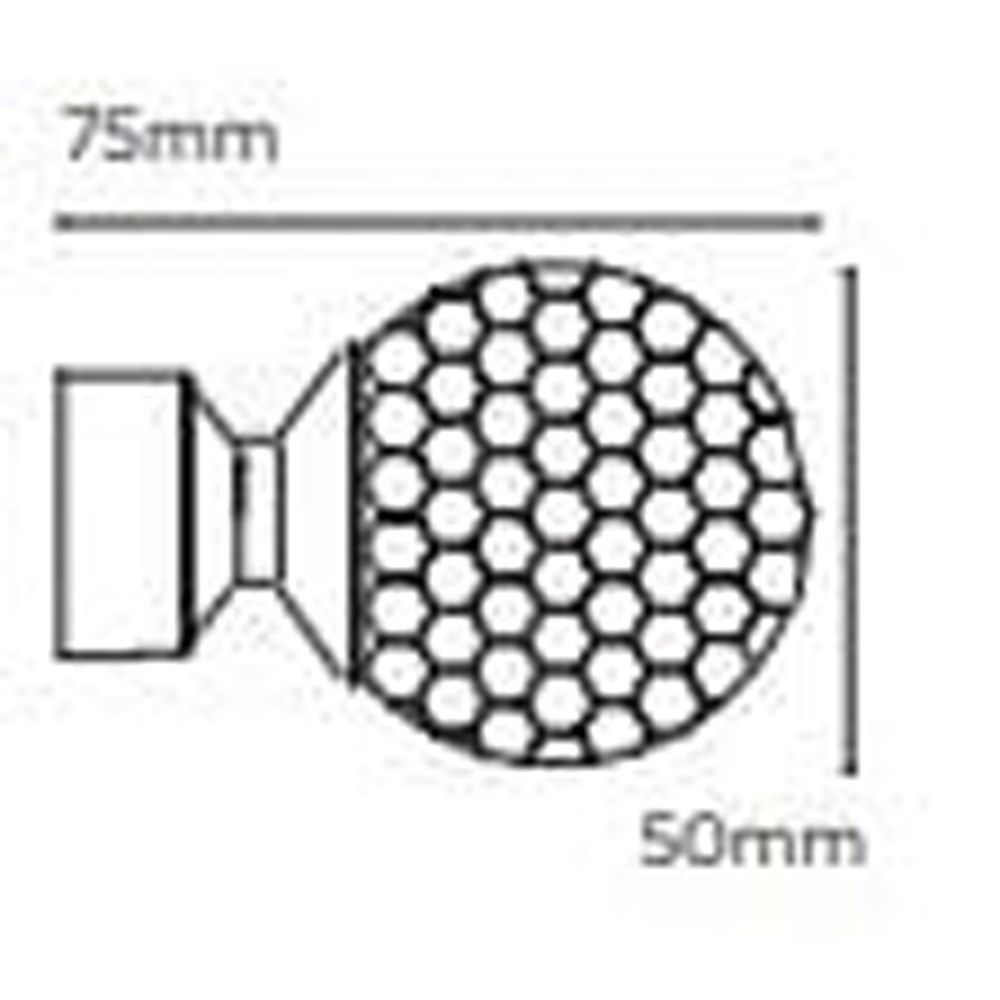 New Edge Blinds 310cm Fixed Length Chrome Eyelet Metal Curtain Pole Set with Bella Finial Image 4