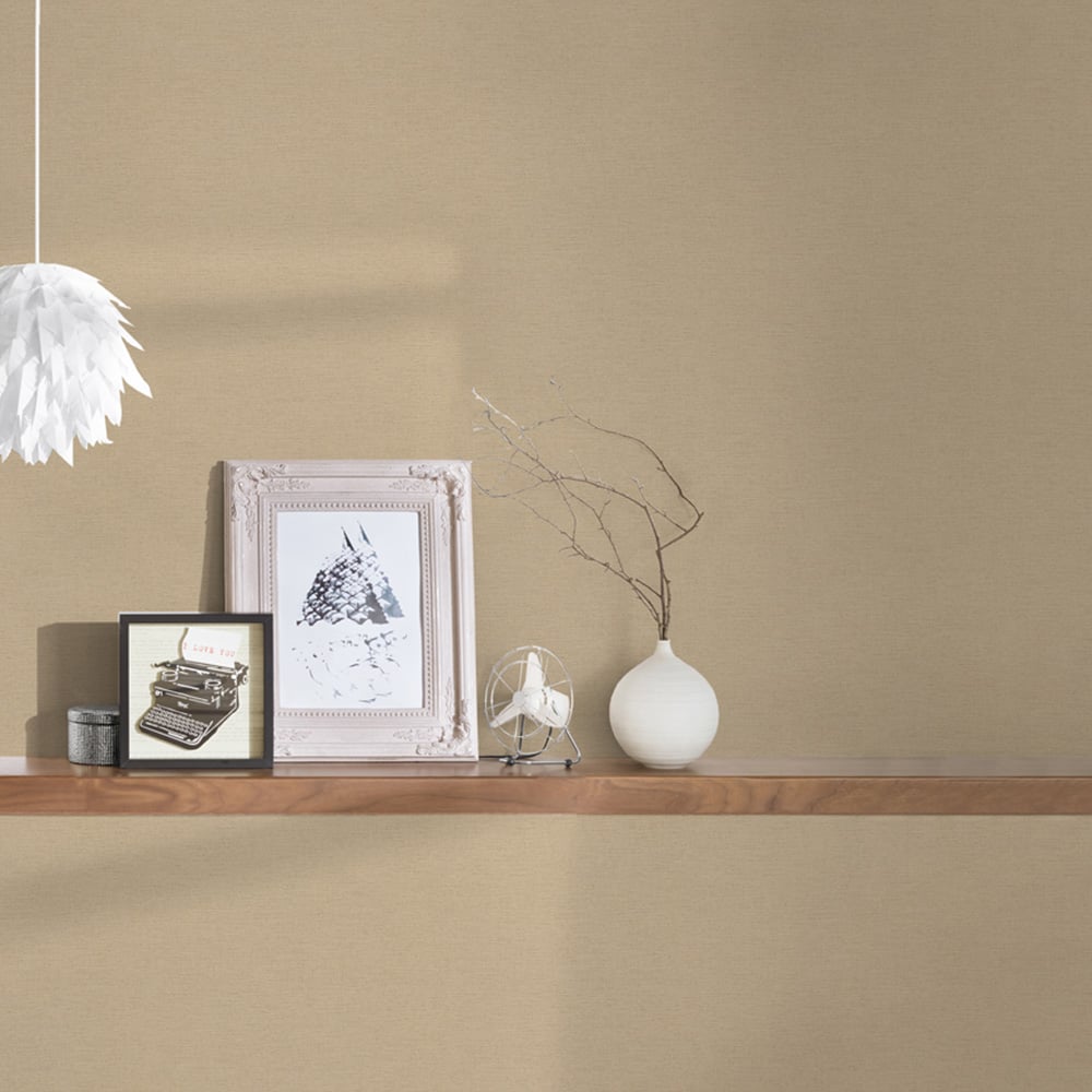 A.S Creation Texture Dark Beige Non-Woven Wallpaper Image 2