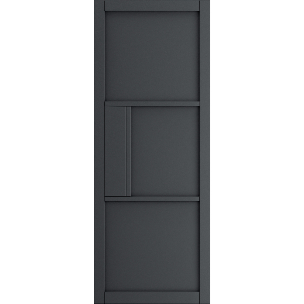 JB Kind Cosmo Urban Industrial Grey Laminated Internal Door 1981 x 610mm Image 1