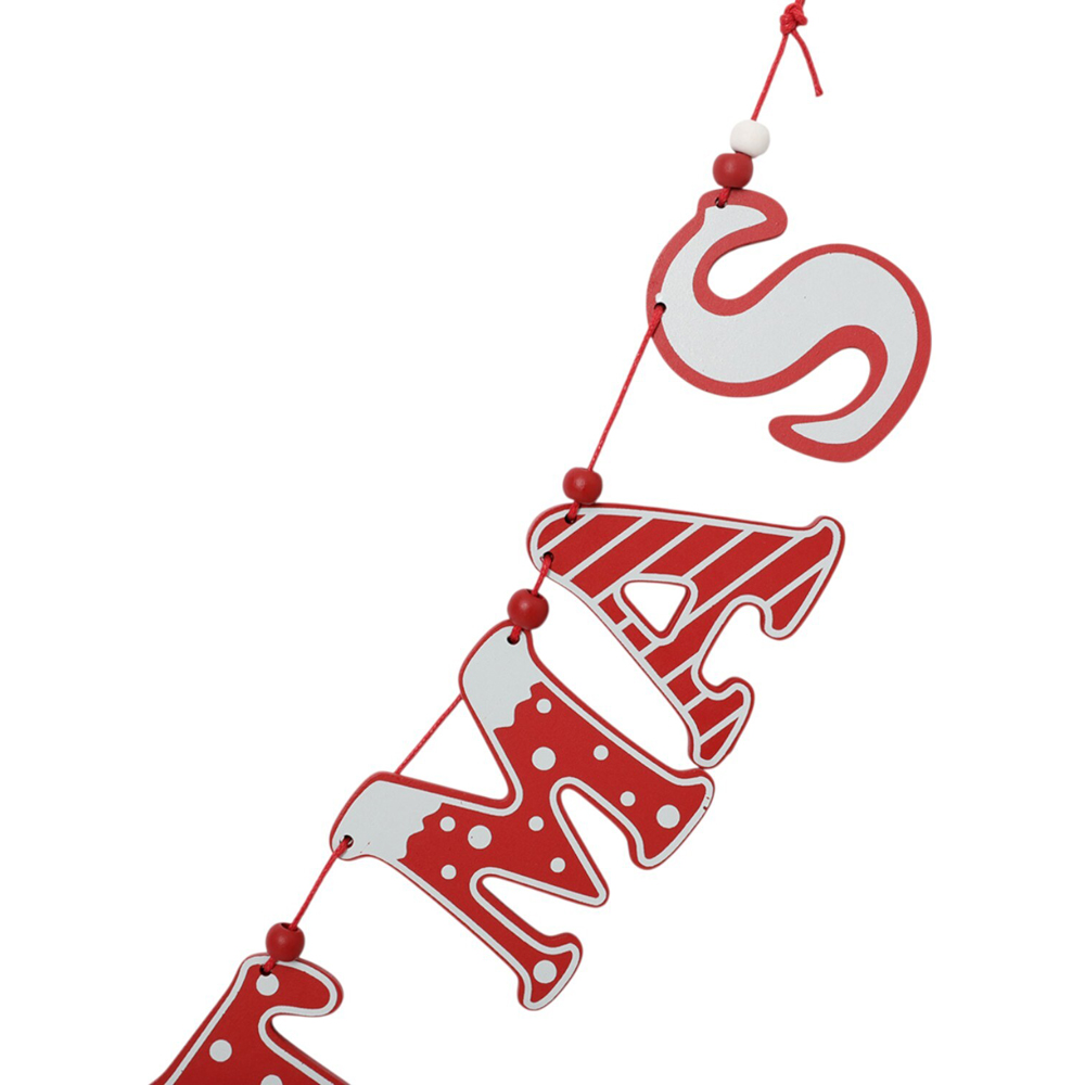 Merry Christmas Garland - Red Image 3