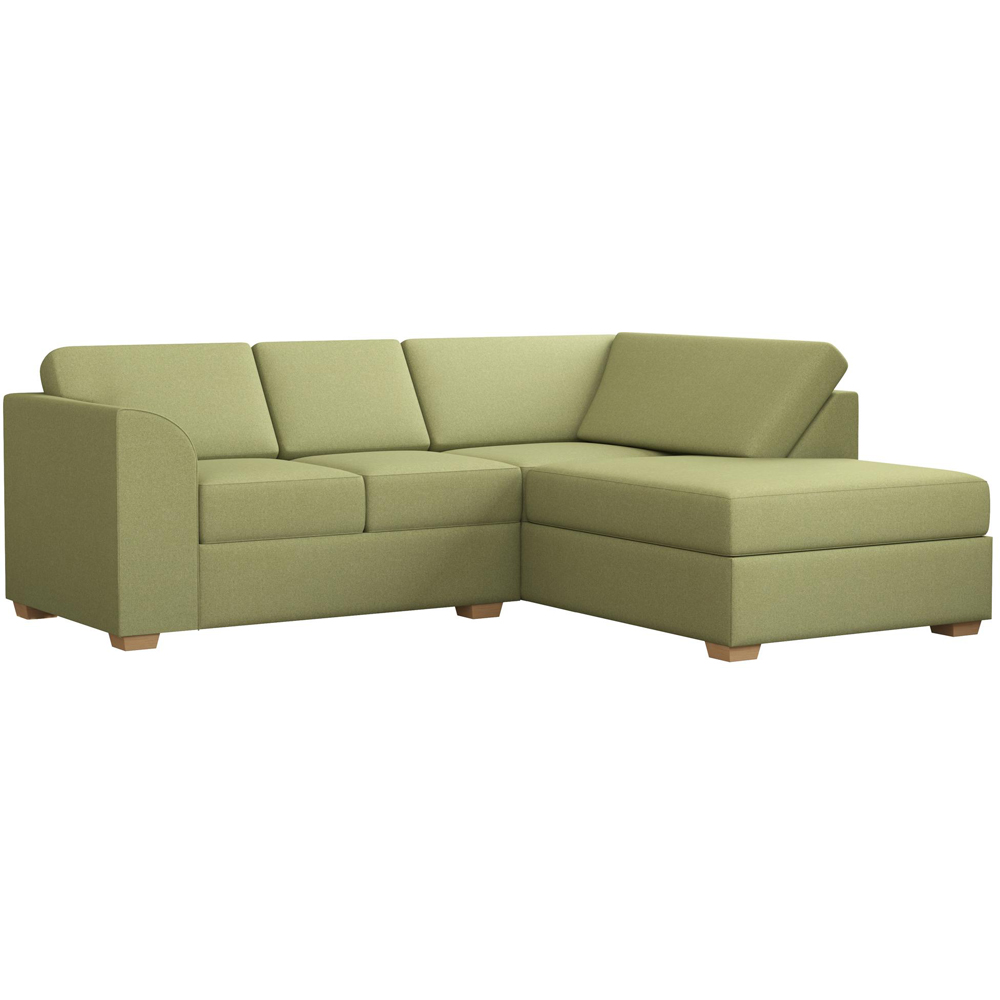 Modo 3 Seater Olive Venice Right Hand Fixed Back L-Shape Corner Sofa Image 2