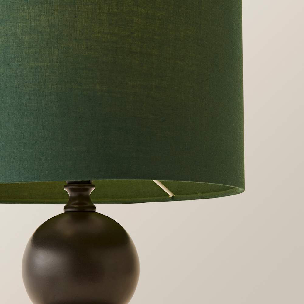 ValueLights Anthony Green Drum Shade Candlestick LED Table Lamp with Bulb Image 5