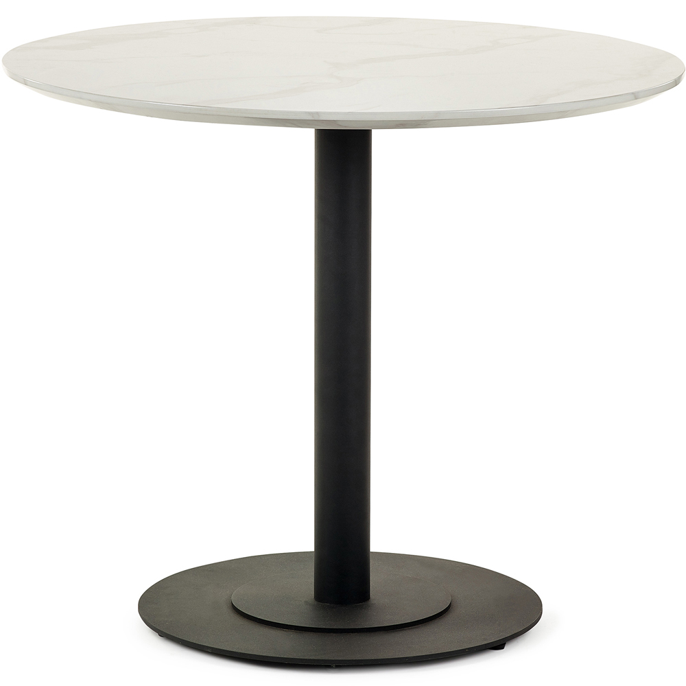 Julian Bowen Luca Iris 4 Seater Round Dining Set Ivory Image 3