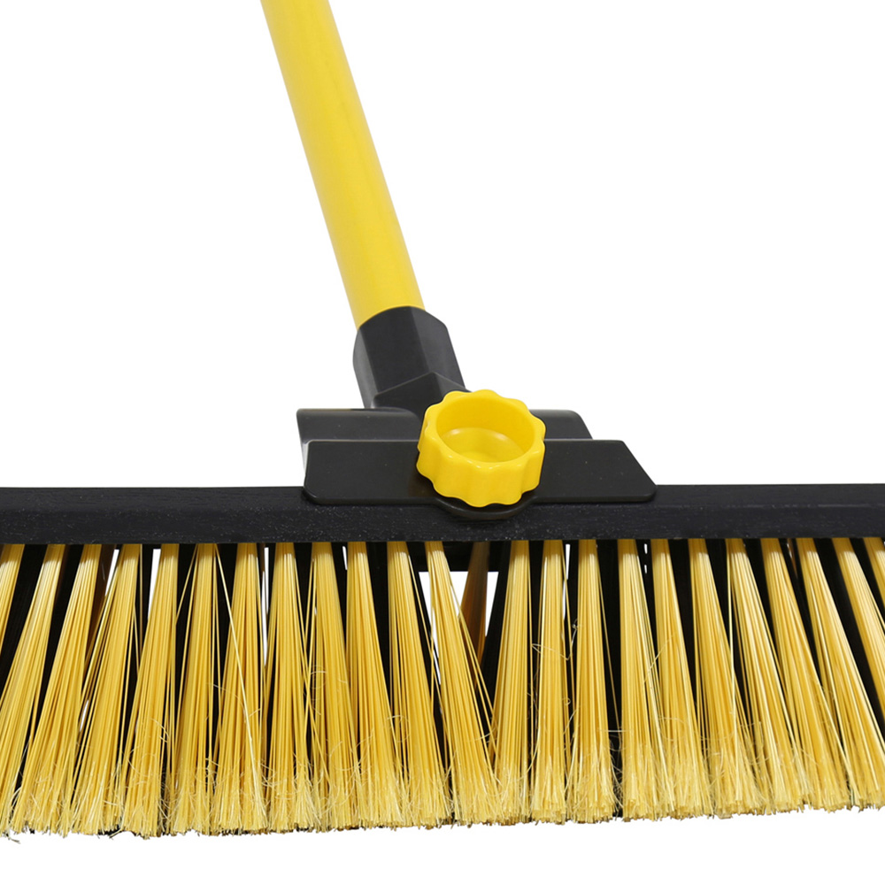 Charles Bentley Yellow Heavy Duty Bulldozer Broom Sweeper 14 inch Image 5