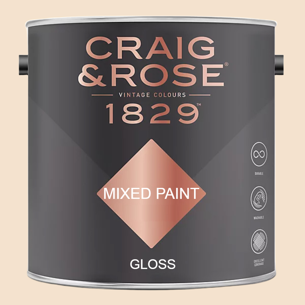 Craig & Rose 1829 Vintage Walls Wood and Metal Adam White Gloss Mixed Paint 2.5L Image 2
