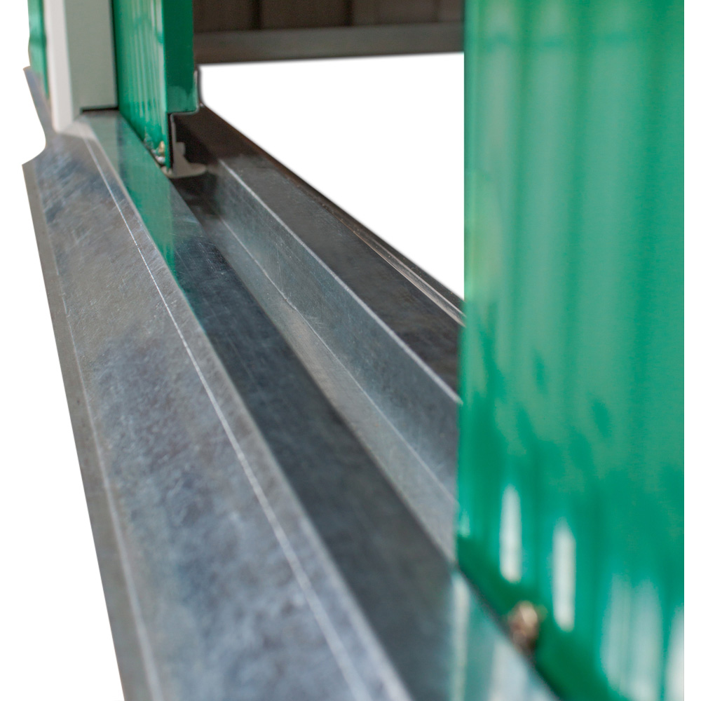 tectake Green and White Pitch Roof Shed Image 3