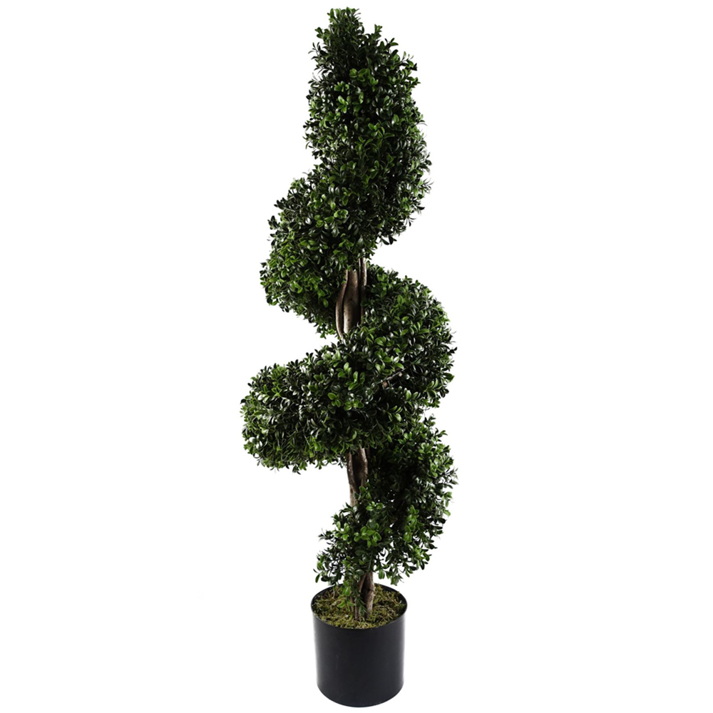 Leaf Artificial Spiral Buxus Topiary Tree 120cm Image 1